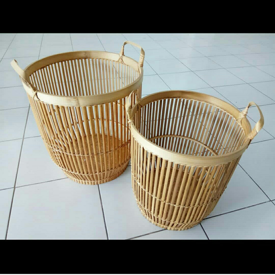  keranjang bambu  1 set isi 2 pcs Ku Ka