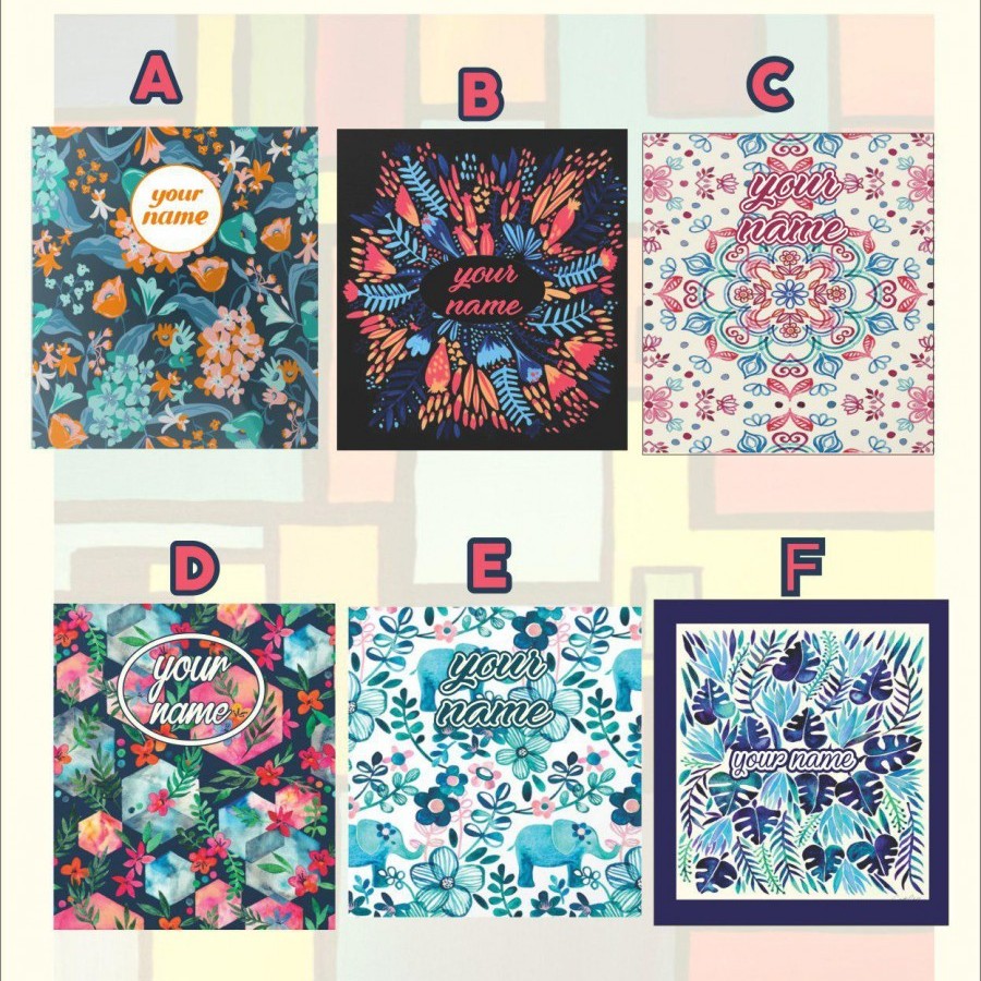 Totebag Costum Nama Dan Pouch Available 6 Motif Ku Ka