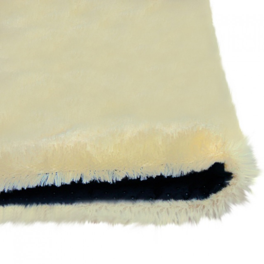 Square Cream Fur Rug 200 x 150 Ku Ka